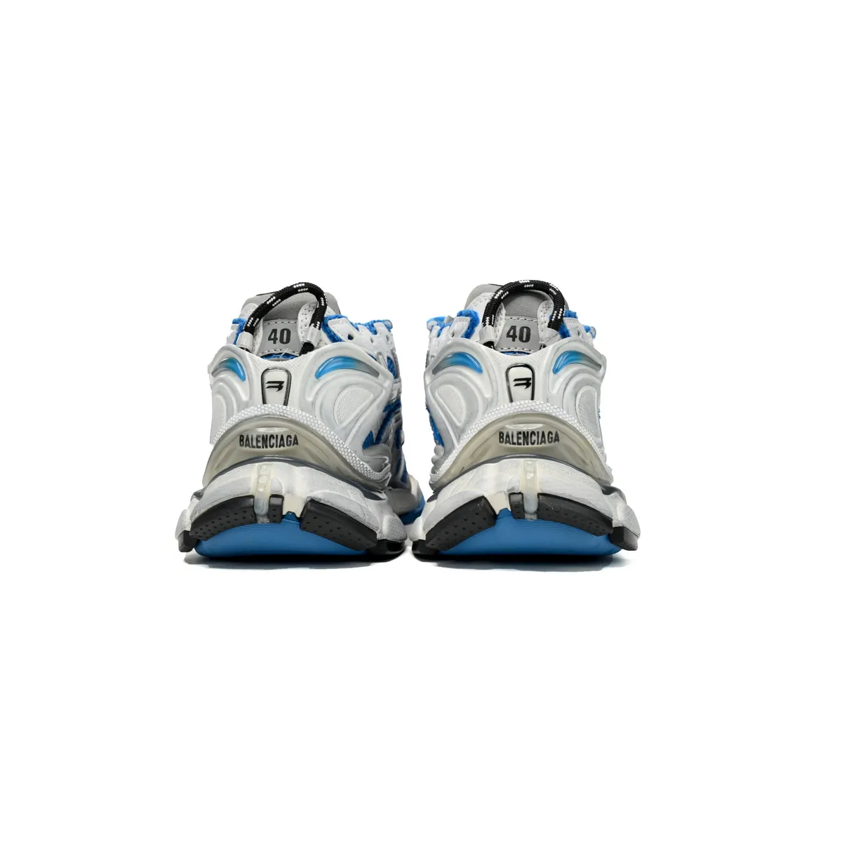 Balenciaga Runner Blue Grey 677403W3RB34912 - Image 3