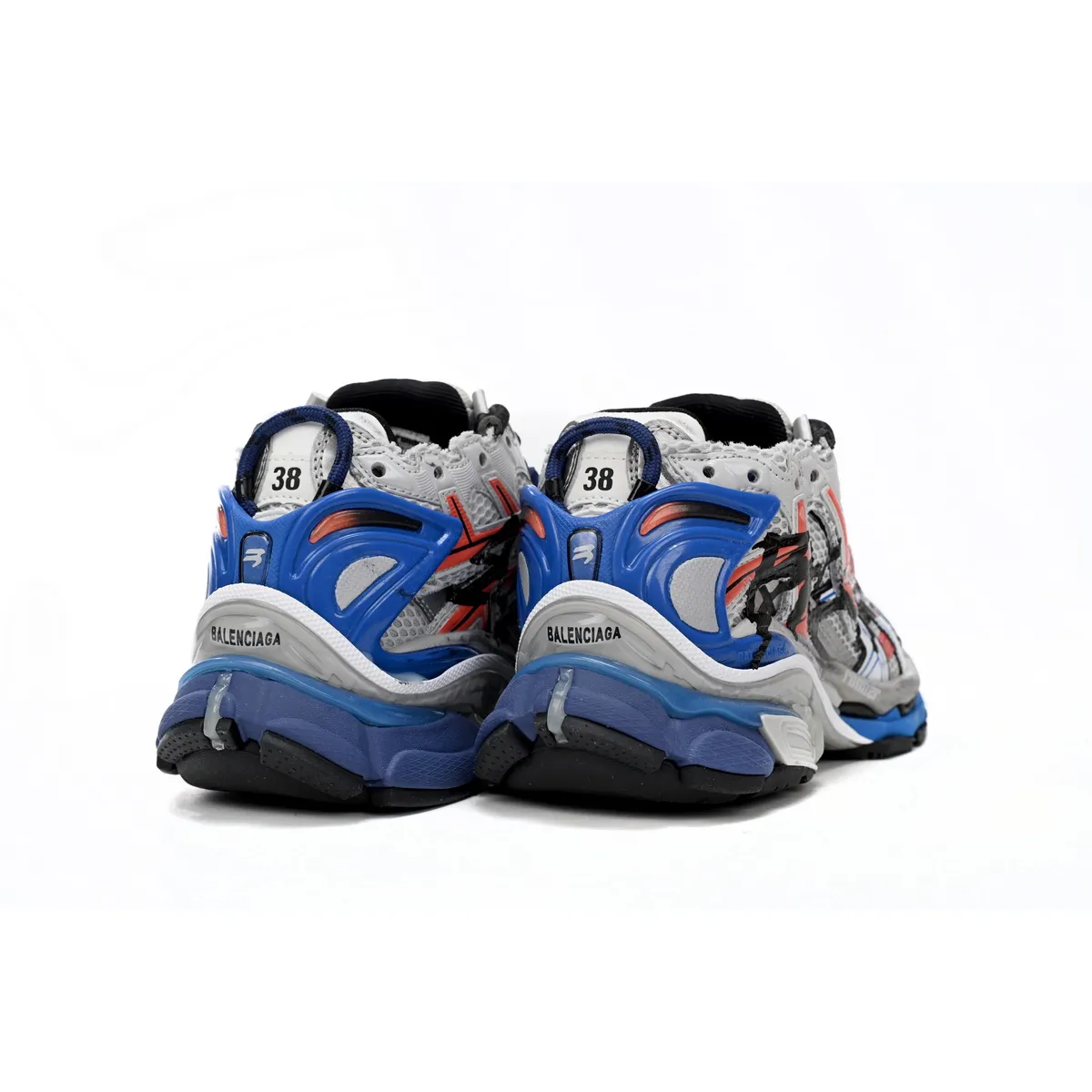 Balenciaga Runner White Light Blue 677402 W3RB2 9744 - Image 2