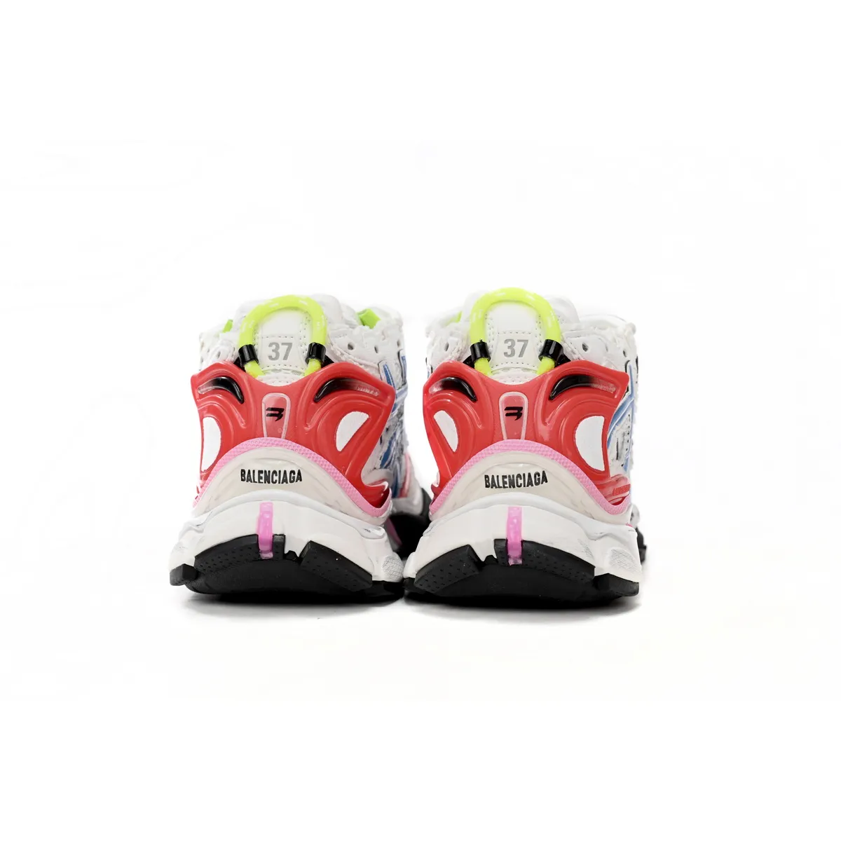 Balenciaga Runner White Blue Red 677402 W3RB6 9645 - Image 3